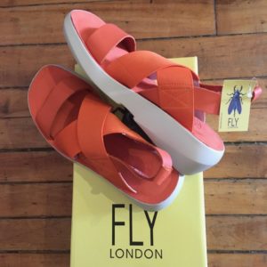 Fly London Baji Coral Wedge Sandal