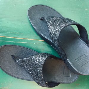 FitFlop Lulu glitter toe-post sandals