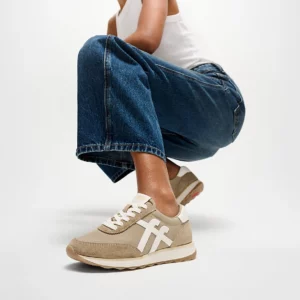 Fitflop RETRO-Q Fabric/Suede Sneakers